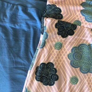Blue & Clouds LulaRoe Tall & Curvy TC Leggings